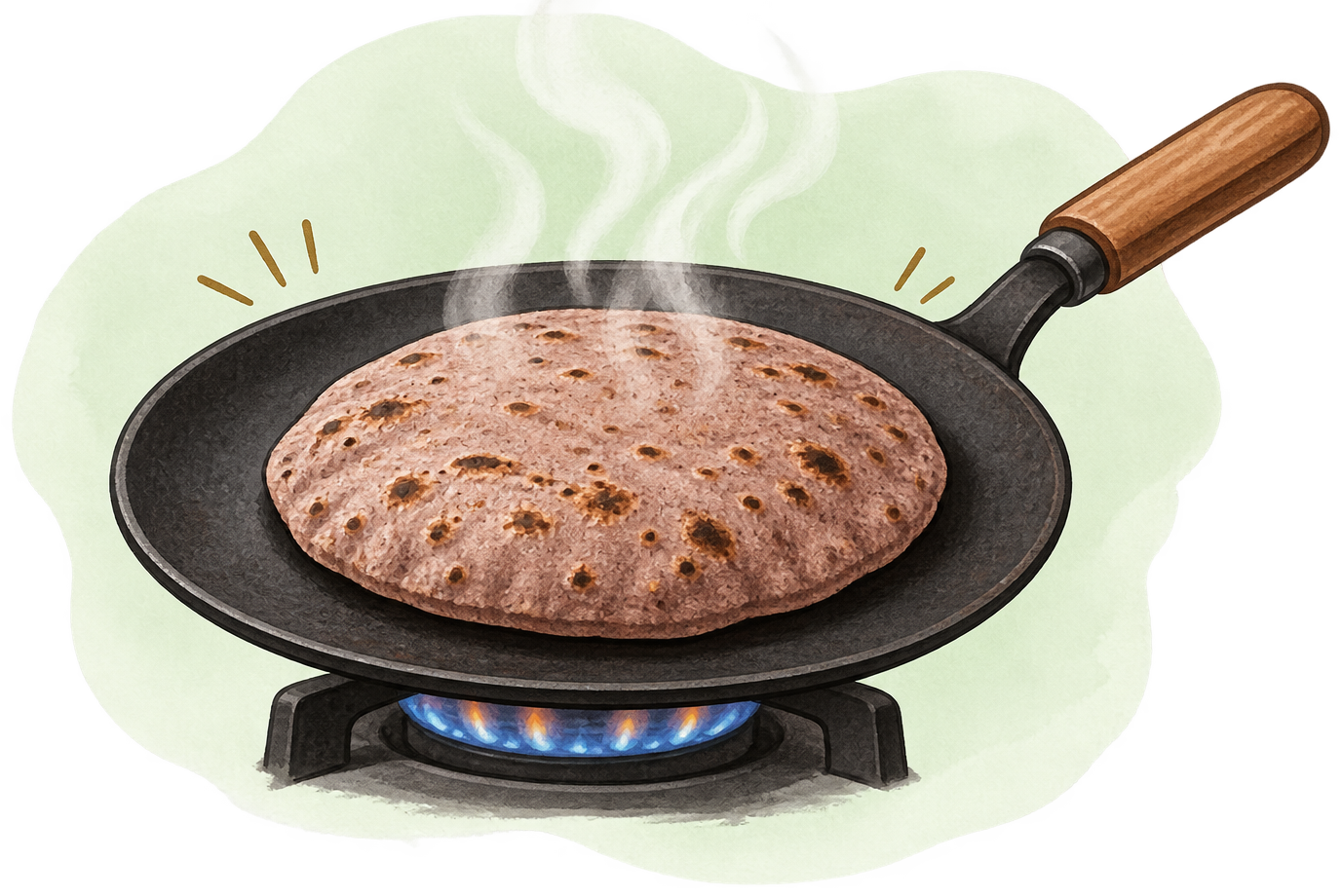 Cook Ragi Roti